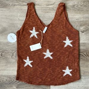 NWT star of the show woven sleeveless shirt